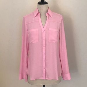 Express Portofino Shirt Pink Size Small